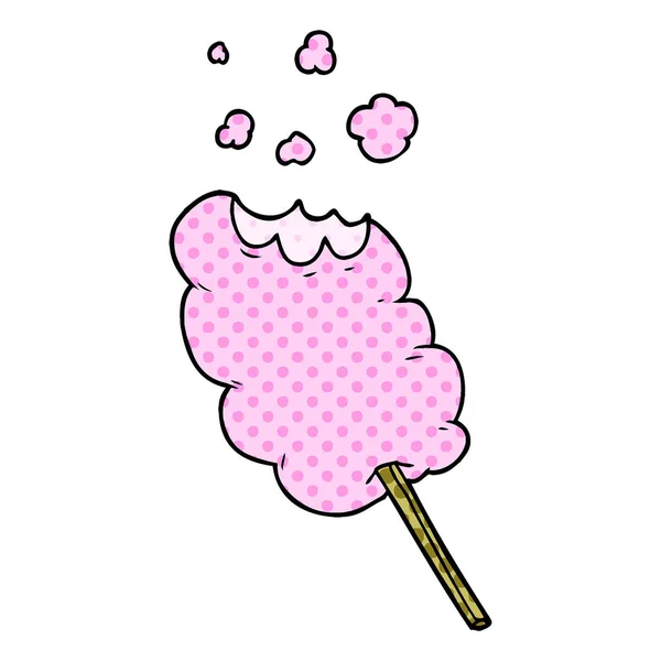 Vector Illustration Cartoon Candy Floss — Stock Vector