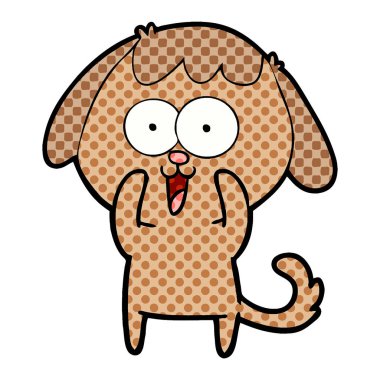 Çizgi film köpeğinin vektör çizimi