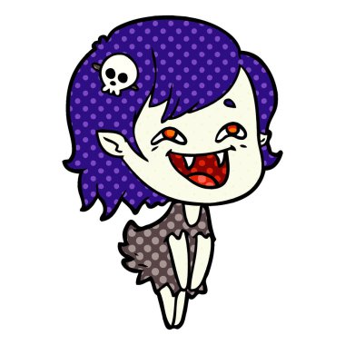 gülen vampir kız çizgi film