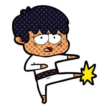 vektör çizim karikatür evlat yorgun