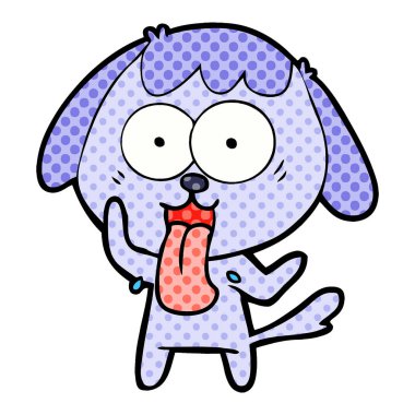 Çizgi film köpeğinin vektör çizimi