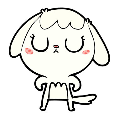 Çizgi film köpeğinin vektör çizimi