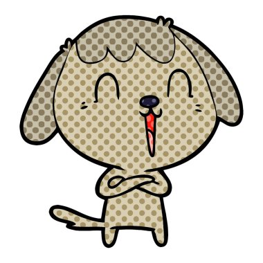 Çizgi film köpeğinin vektör çizimi