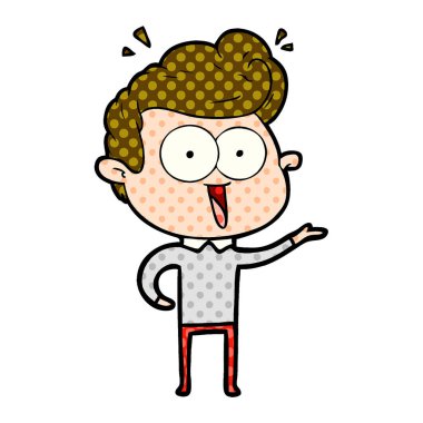 vektör çizim karikatür adam