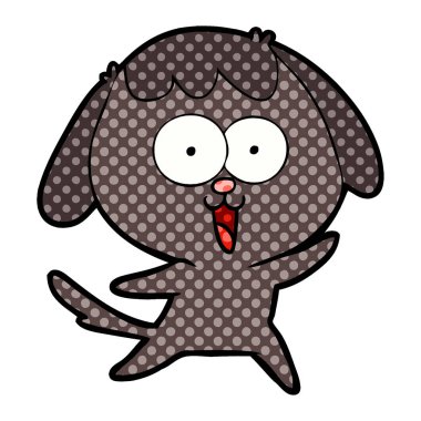 Çizgi film köpeğinin vektör çizimi