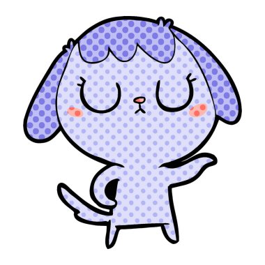 Çizgi film köpeğinin vektör çizimi