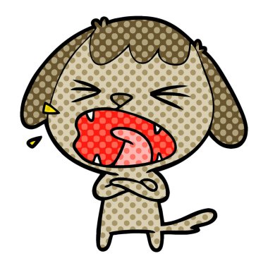 Çizgi film köpeğinin vektör çizimi