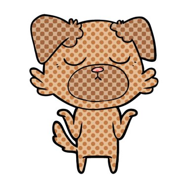 Çizgi film köpeğinin vektör çizimi