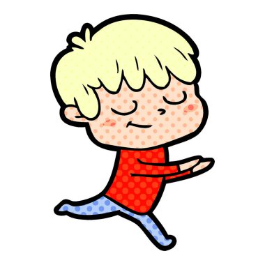 vektör çizim karikatür mutlu çocuk