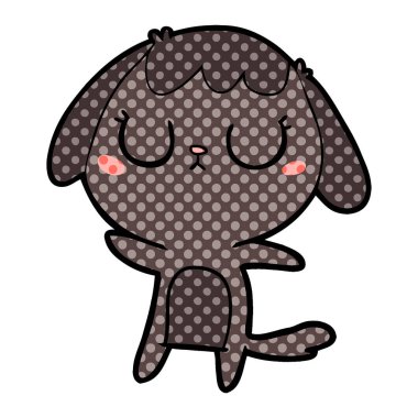 Çizgi film köpeğinin vektör çizimi