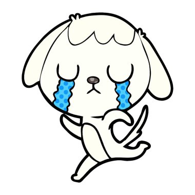 Çizgi film köpeğinin vektör çizimi