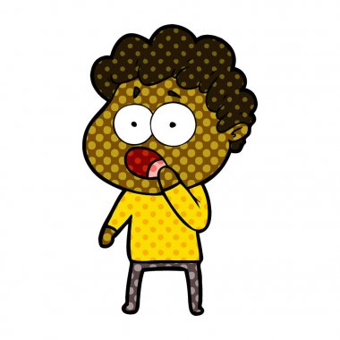 çizgi film adam sürpriz nefes nefese