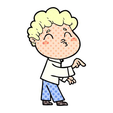 surat asmayı çizgi film adam vektör çizim