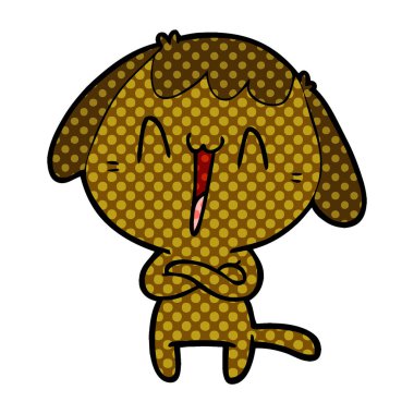 Çizgi film köpeğinin vektör çizimi