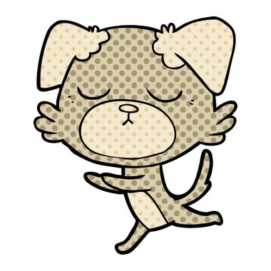 Çizgi film köpeğinin vektör çizimi