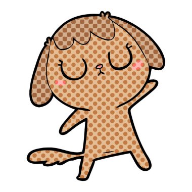 Çizgi film köpeğinin vektör çizimi