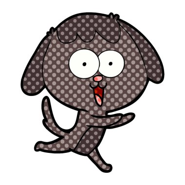 Çizgi film köpeğinin vektör çizimi