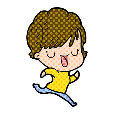 vektör çizim karikatür kadın söz