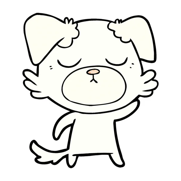 かわいい犬のベクトルイラスト — ストックベクタ