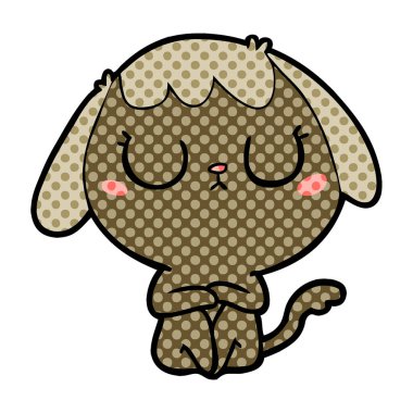 Çizgi film köpeğinin vektör çizimi