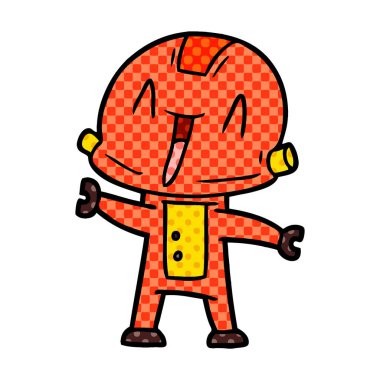 Çizgi film robotunun vektör çizimi