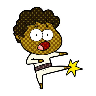 çizgi film adam sürpriz nefes nefese