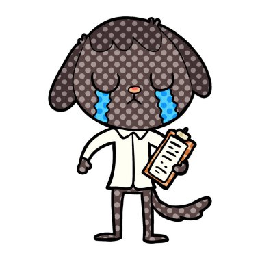 Çizgi film köpeğinin vektör çizimi