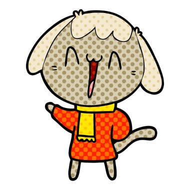 Çizgi film köpeğinin vektör çizimi