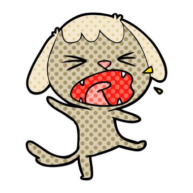 Çizgi film köpeğinin vektör çizimi