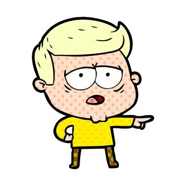 vektör çizim karikatür adam