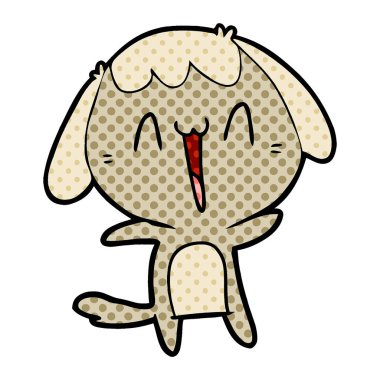 vektör çizim karikatür komik köpek