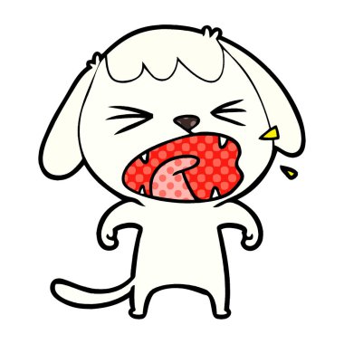 Çizgi film köpeğinin vektör çizimi