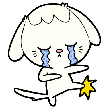 vektör çizim sevimli çizgi fil