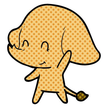 Çizgi film karakterinin vektör çizimi