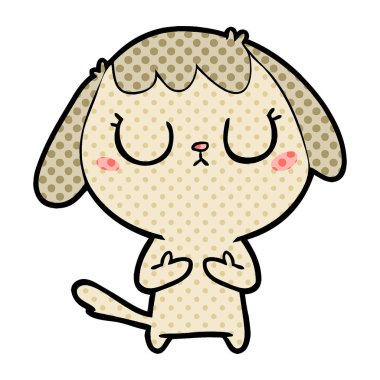 Çizgi film köpeğinin vektör çizimi