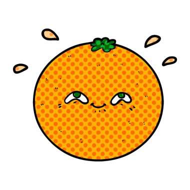 çizgi film turuncu vektör çizim