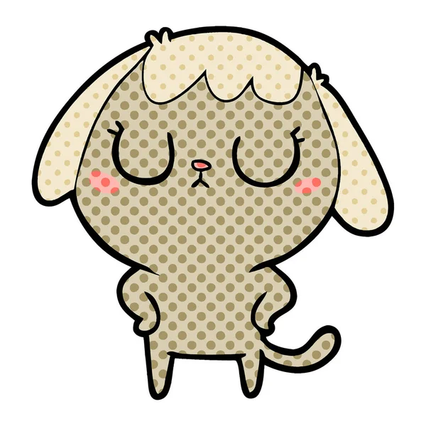 Çizgi film köpeğinin vektör çizimi