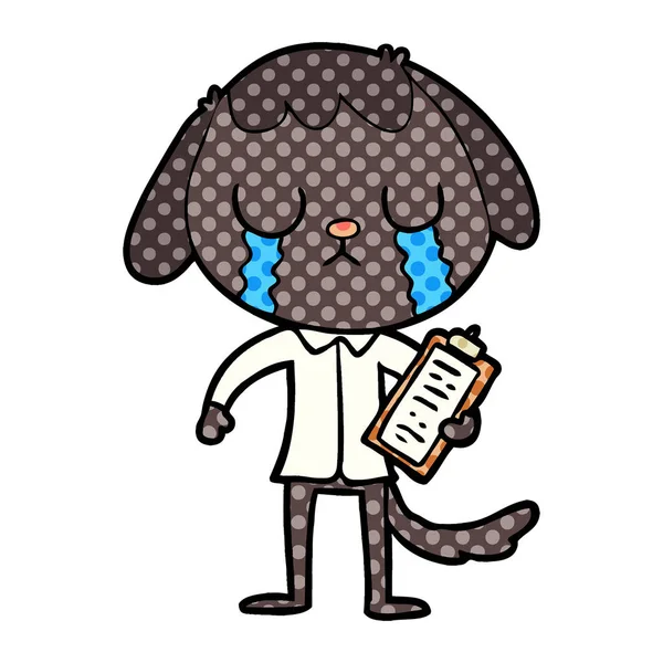 Çizgi film köpeğinin vektör çizimi