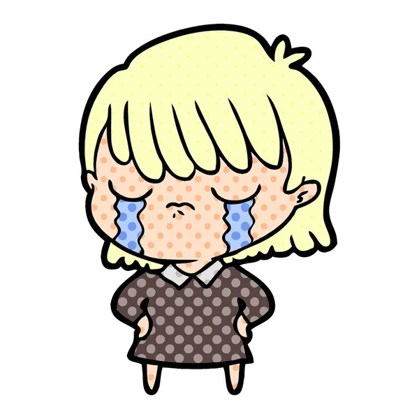 vektör çizim karikatür gülümseyen kadın