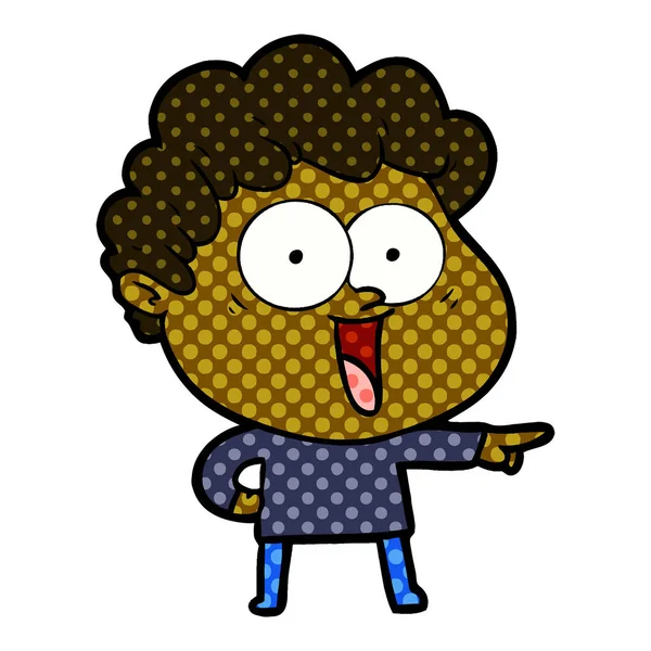 vektör çizim karikatür mutlu adam