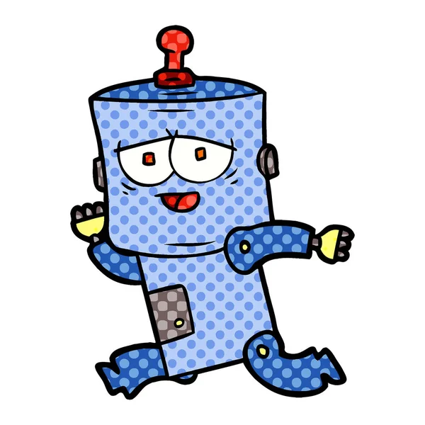 Ilustración Vectorial Del Robot Dibujos Animados — Vector de stock