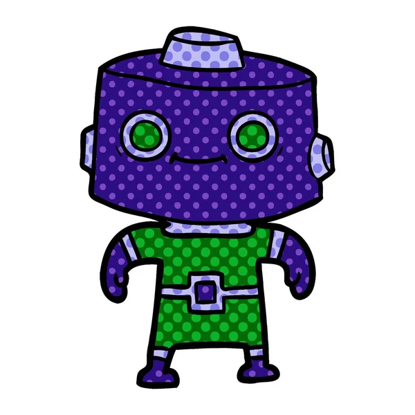 Çizgi film robotunun vektör çizimi