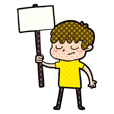 vektör çizim karikatür mutlu çocuk