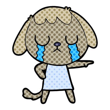 Çizgi film köpeğinin vektör çizimi