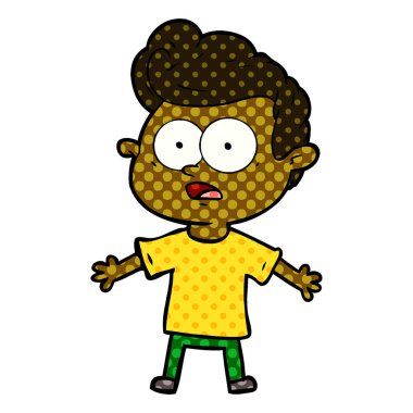  vektör çizim karikatür bakan adam