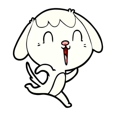 Çizgi film köpeğinin vektör çizimi