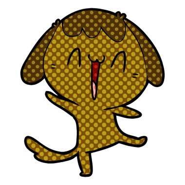 Çizgi film köpeğinin vektör çizimi