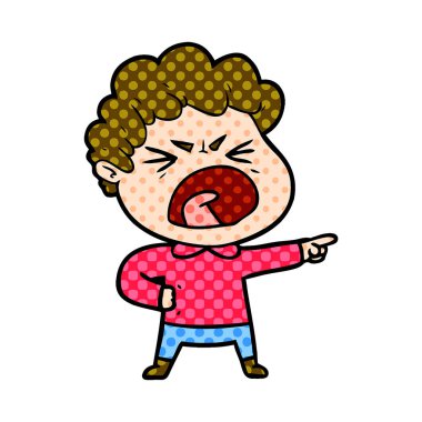 vektör çizim karikatür adam