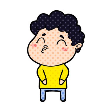 surat asmayı çizgi film adam vektör çizim