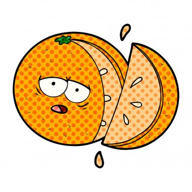 çizgi film turuncu vektör çizim